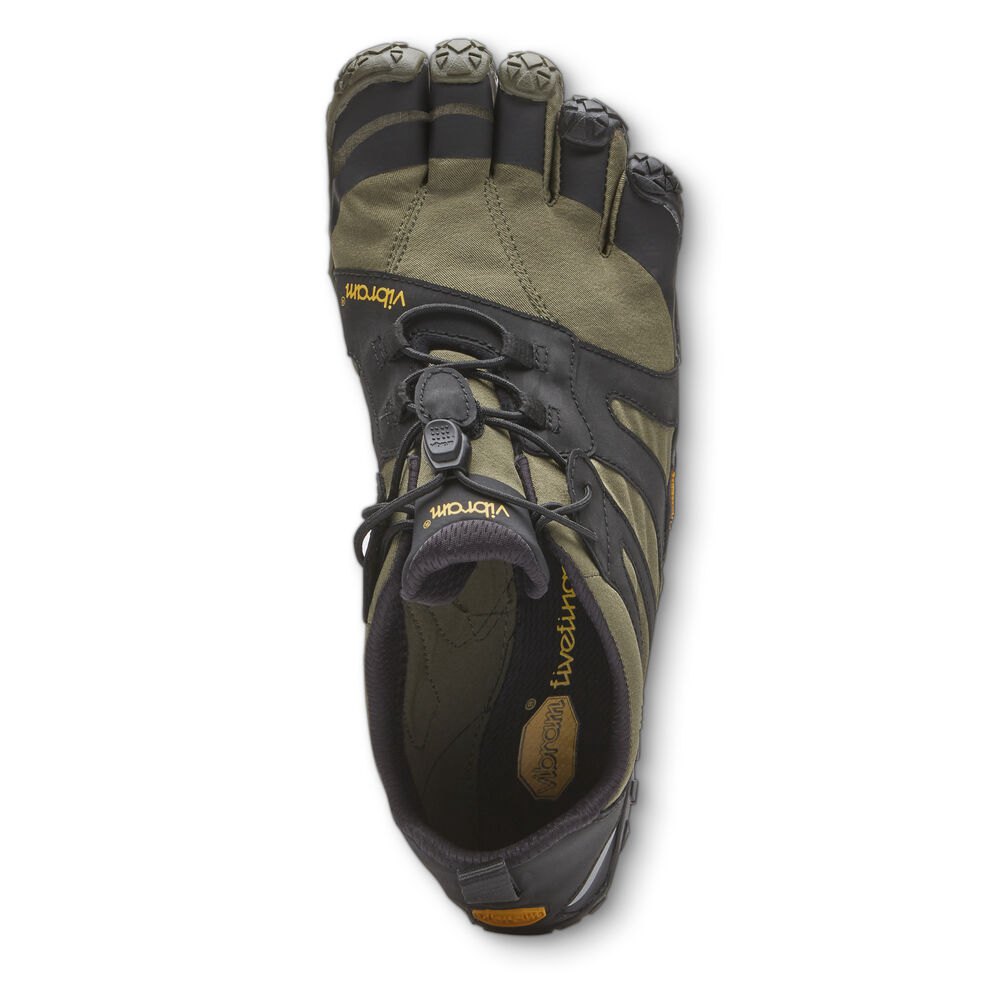 Vibram FiveFingers Dames V-Trail 2.0 - Hardloopschoenen Olijfgroen/Zwart - 937461MHS